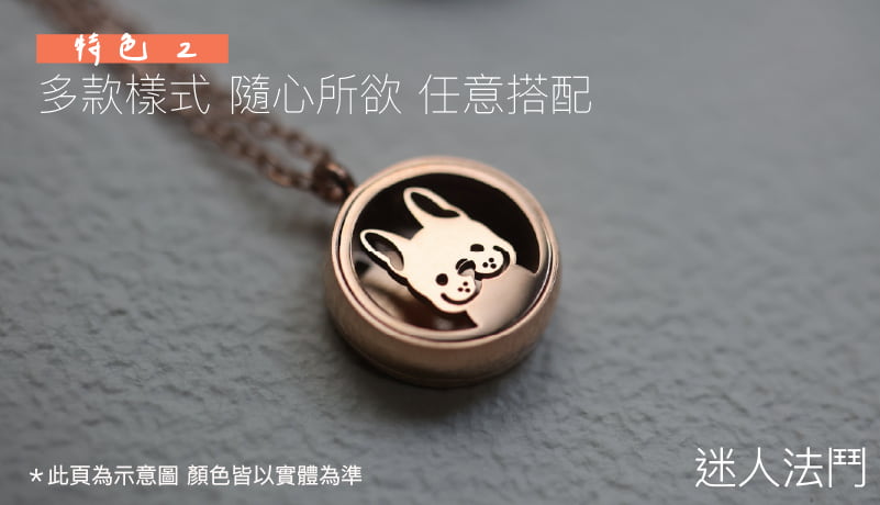 アロマネックレス - 小さなかわいいペットのフレグランスネックレスシリーズ【新発売】 - アロマ・線香 - ステンレススチール シルバー