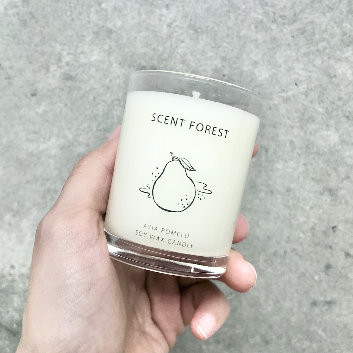 【香氛森林】香水香氛大豆蠟燭 - 80g - 融蠟燈可使用 亞洲白柚