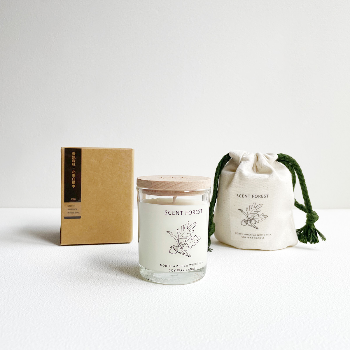 SCENT FOREST 香氛森林 木質調 北美白橡木 大豆蠟燭