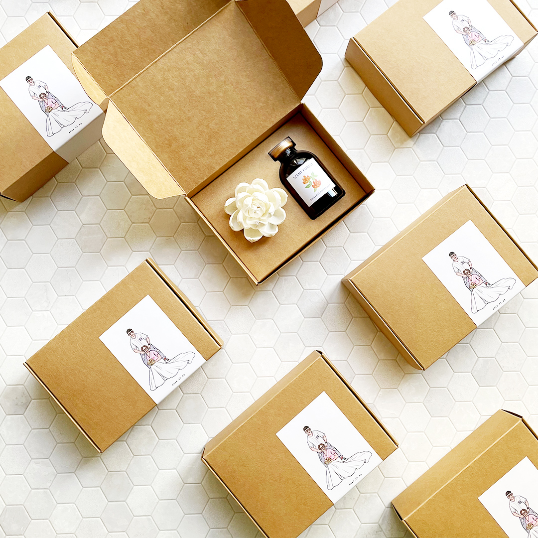 客製天然精油小香氛花 - 婚禮香氛花 伴娘禮物 婚禮小物 捧花禮 禮贈品 客製訂製