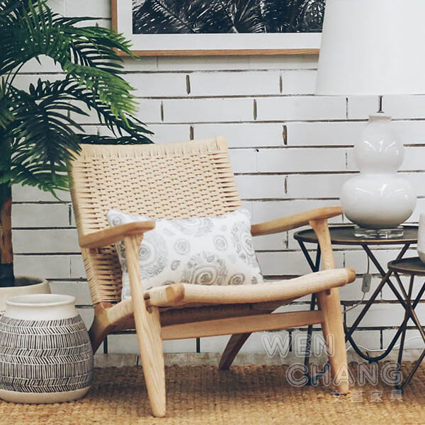 設計家具何處買 藤編椅 網美椅 昌迪加爾椅 IG網美款 家具 家具批發 商業空間 餐椅 商空椅 傢俱 桃園家具 桃園傢俱 復古鄉村 北歐風 哪裡買家具最便宜 台北傢俱 新竹傢俱 台中傢俱 設計師款 繩編椅 繩編沙發 CH025休閒椅 划槳椅