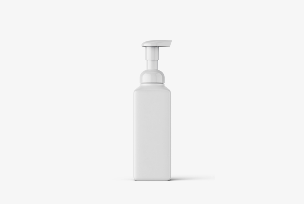 OEM ODM feminine intimate cleanser pump bottle mockup