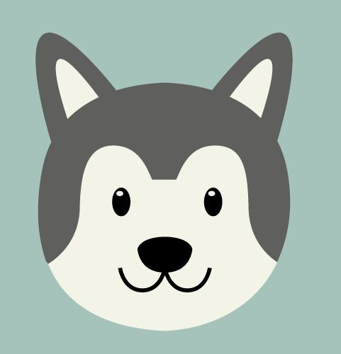 適合簇絨的大色塊動物圖案