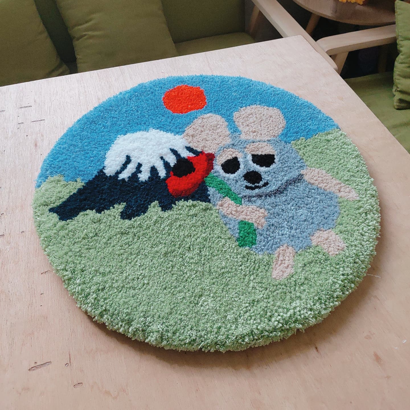 毛毛凸擊隊學員簇絨作品