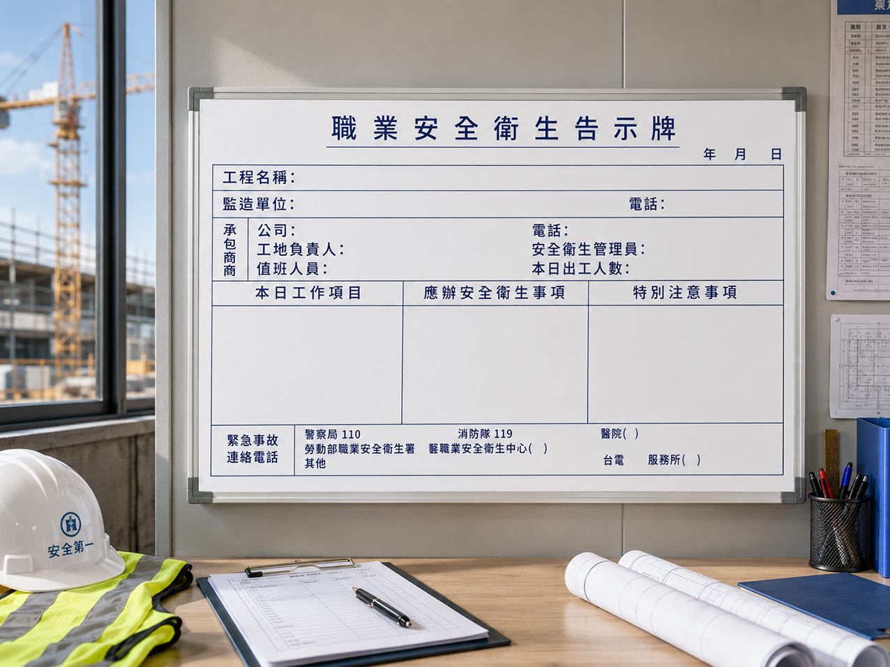 工程工地白板