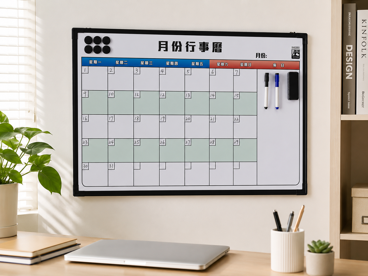 月份行事曆白板