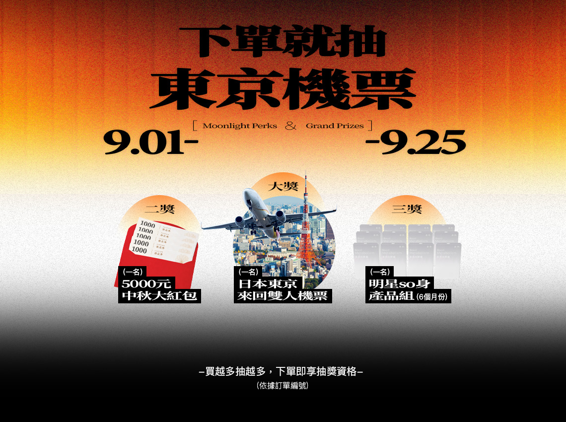 下單抽東京機票